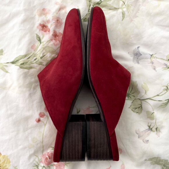 Eileen Fisher Suede Block Heel Mule - Picture 6 of 9